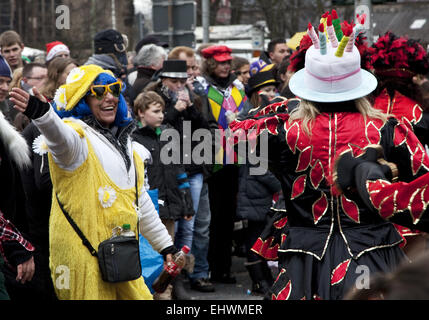 People, carnival, Duisburg, Germany. Stock Photo