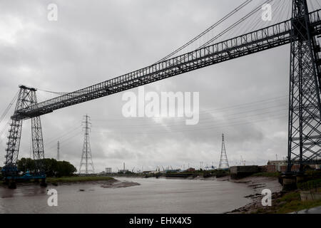 Newport Transporter Bridge is one of only six operational transporter bridges left world; opened in 1906 work began in 1902 Stock Photo