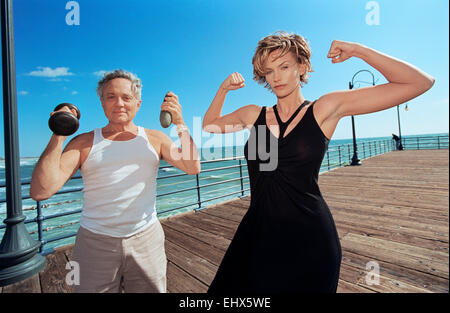 LOS ANGELES, CA – APRIL 15: American actress Natasha Henstridge poses for a portrait in Los Angeles, California on April 15, 199 Stock Photo