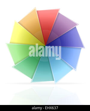 color palette illustration isolated on white background Stock Photo - Alamy