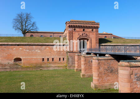Royal Bavarian fortress Germersheim, Weissenburger Tor, Germersheim, Rhineland-Palatinate, Germany Stock Photo