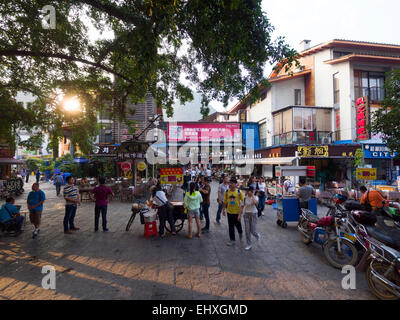 Street scene in Yangshuo, China Stock Photo