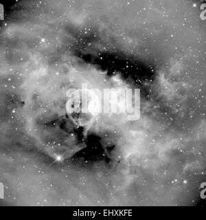 NGC 7635, the Bubble Nebula (Actual Astrophotograph) Stock Photo
