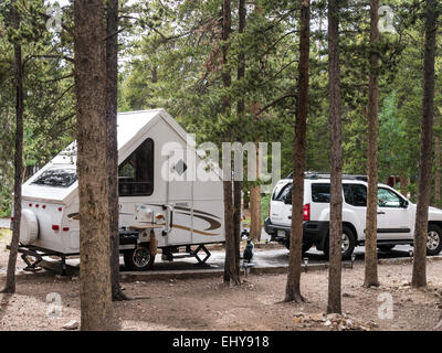 Reverend's Ridge Campground, Golden Gate Canyon State Park, Golden, Colorado. Stock Photo