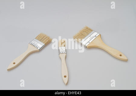 paint brushes, different size paint brushes Stock Photo