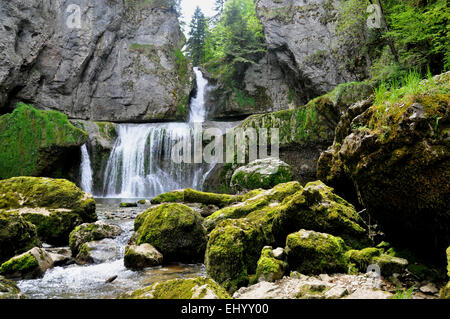 France, Europe, Jura, waterfall, la billaude, cascade, lemme, le vaudioux