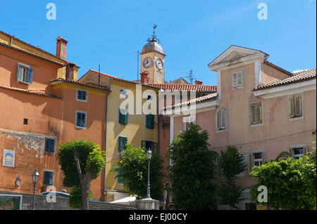 Istria, Europe, Croatia, outside, day, nobody, house, home, building, architecture, Labin Stock Photo