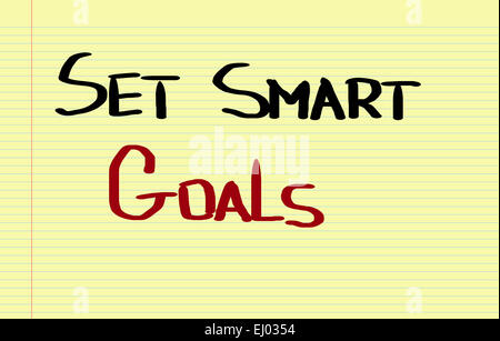 Set Smart Goals Concept Stock Photo