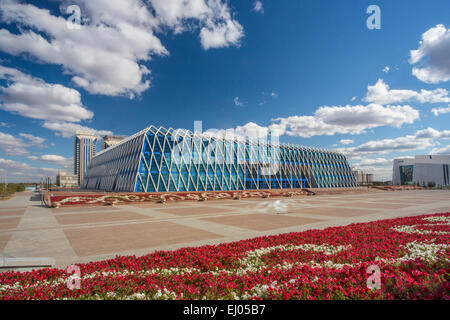 Administrative City, Astana, City, Kazakhstan, Central Asia, New, Palace, Summer, architecture, colourful, independence, no peopl Stock Photo