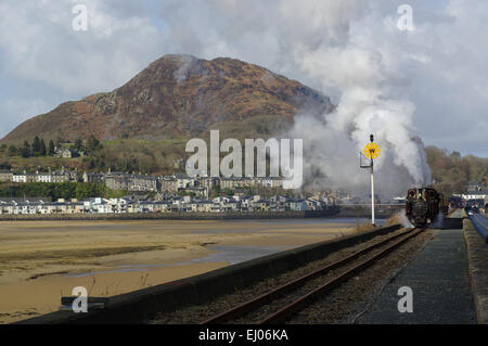 Ffestiniog Railway, Porthmadog, Harbour, Gwynedd Stock Photo