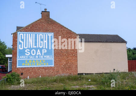 Sunlight Soap advertisement in Bletchley Stock Photo