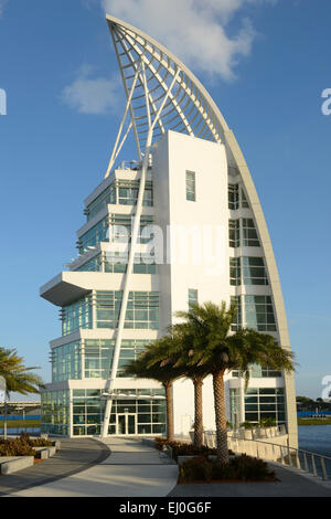 USA, Florida, Brevard County, Cape Canaveral, Exploration tower Stock Photo