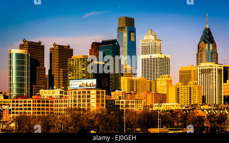 The Philadelphia skyline. Stock Photo