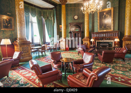 England, London, Whitehall, The National Liberal Club, The Lounge Stock Photo