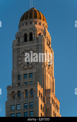 USA, United States, America, New York, Brooklyn, Fort Greene, tower, clock, building, high rise Stock Photo