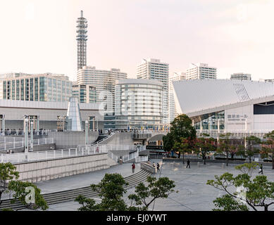 Pacifico Yokohama Convention Center, Minato Mirai 21 district, Yokohama, Kanagawa Prefecture, Japan. Stock Photo
