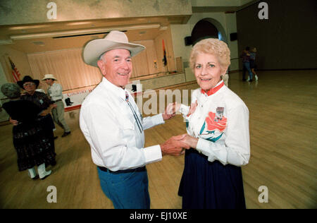 SUN CITY, AZ - JULY 1: Residents of Sun City retirement community participate in activities in Sun City, Arizona in July, 1997. Stock Photo