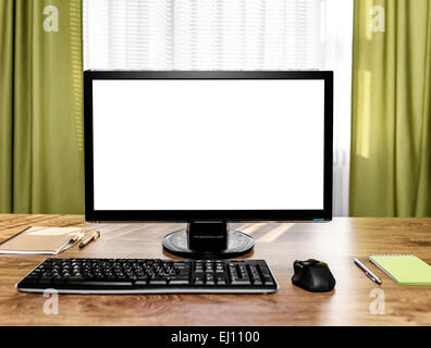 Desktop computer Stock Photo