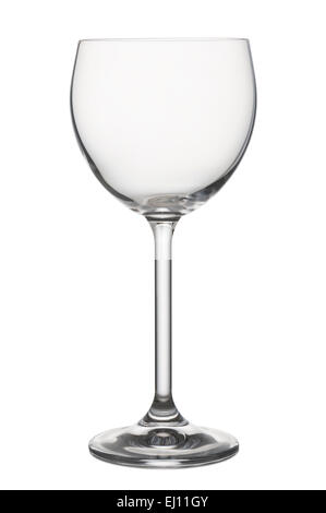 classical glass for red wine empty, on white background Stock Photo
