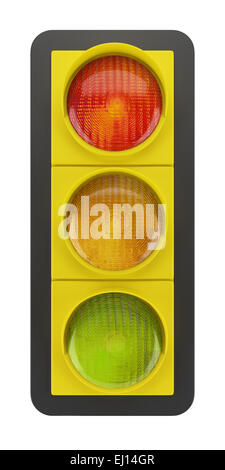 traffic light isolated on white background Stock Photo - Alamy