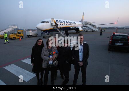 Gdansk, Poland 19th, March 2015 Lech Walesa Airport in Gdansk. 3.5 ...