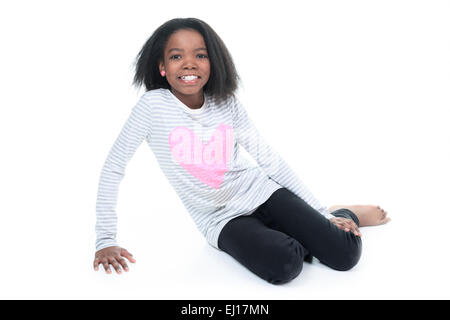 Portrait of a young columbian little girl. Stock Photo