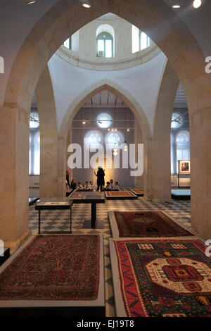 Interior of the Great Mosque in Beersheva which is being renovated as a museum called now The Islamic Museum in the old city of Beersheba also spelled Beer-Sheva the largest city in the Negev desert of southern Israel Stock Photo