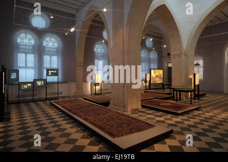 Interior of the Great Mosque in Beersheva which is being renovated as a museum called now The Islamic Museum in the old city of Beersheba also spelled Beer-Sheva the largest city in the Negev desert of southern Israel Stock Photo