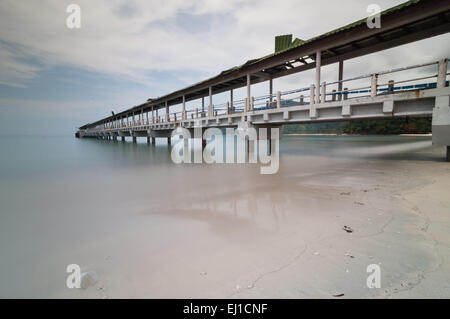 Long exposure tioman jetty Stock Photo