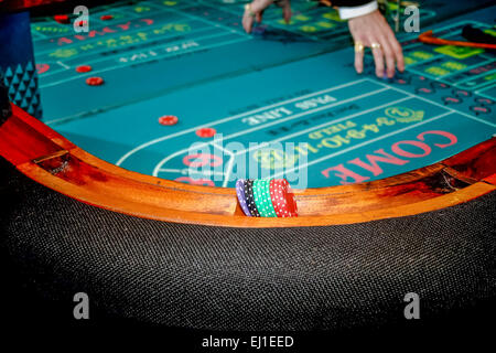 Craps table Stock Photo