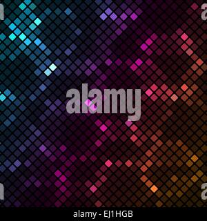 Mosaic with colourful hexagons background, vector illustration Stock Vector
