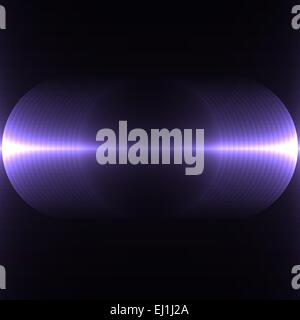 Round bubbles with light effects, vector illustration Stock Vector