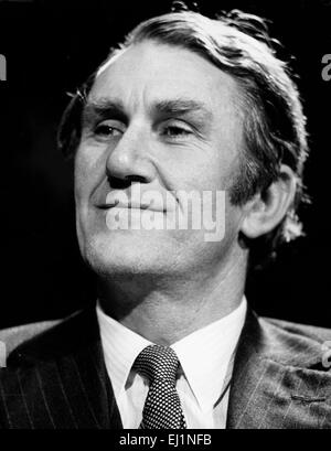 File. 20th Mar, 2015. Canberra, Australia - MALCOLM FRASER, the former Australian prime minister who was notoriously catapulted to power by a constitutional crisis that left the nation bitterly divided, died on Friday in Canberra, Australia. He was 84. Fraser was active in public life until the end and his death shocked the nation. His life after politics was dominated by human rights issues. Pictured - July 10, 1975 - Sydney, Australia - MALCOLM FRASER, born May 21, 1930, was the 22nd Prime Minister of Australia he served from 1975 until 1983. PICTURED: Fraser in a campaign election press c Stock Photo