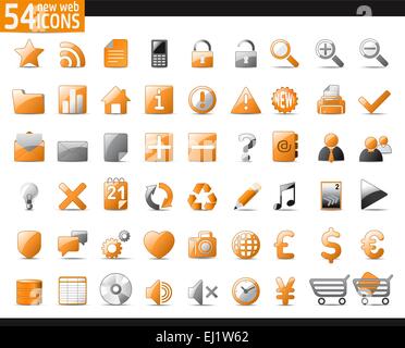time web icons for user interface design Stock Vector Image & Art - Alamy