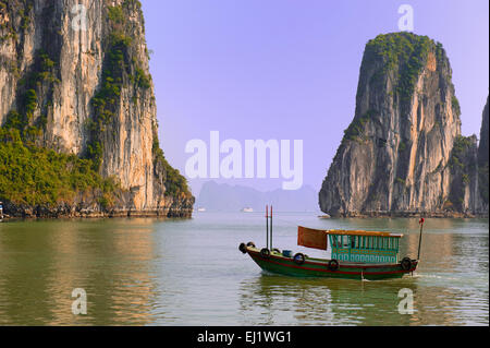 Halong Bay, Vinh Ha Long, Gulf of Tonkin, Vietnam Stock Photo