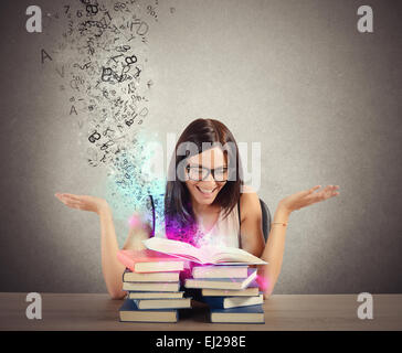 Inspiration from books Stock Photo