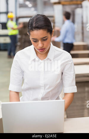 Focused manager using her laptop Stock Photo