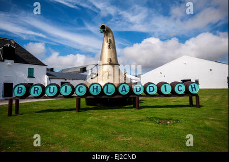 Bruichladdich Distillery in Port Charlotte on Islay, Scotland, UK Stock Photo