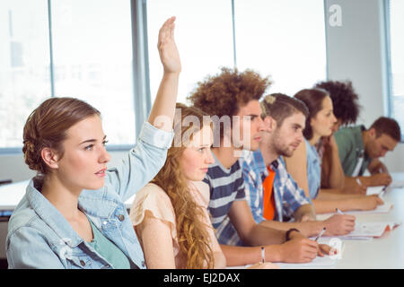 Fashion students being attentive in class Stock Photo