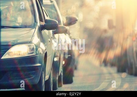 traffic congestion Russia Stock Photo