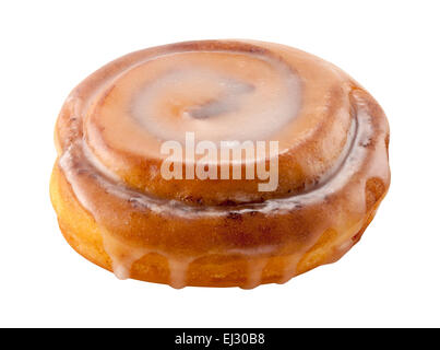 Cinnamon Roll isolated on white Stock Photo