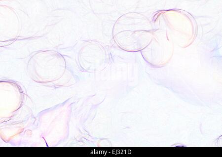 bright white background blur bright colorful bokeh circles Stock Photo