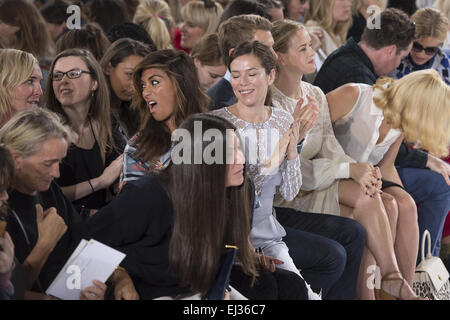 London Fashion Week Spring/Summer 2015 - Temperley London - Front Row Featuring: Nicole Scherzinger,Anna Friel Where: Isle of Wight, United Kingdom When: 14 Sep 2014 Stock Photo