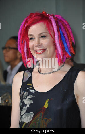 LOS ANGELES, CA - FEBRUARY 2, 2015: Director/writer/producer Lana Wachowski at the Los Angeles premiere of her movie 'Jupiter Ascending' at the TCL Chinese Theatre, Hollywood. Stock Photo