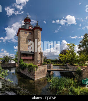 Residential tower of the Palace of Vollrads in Winkel, Rheingau, Hesse, Germany Stock Photo