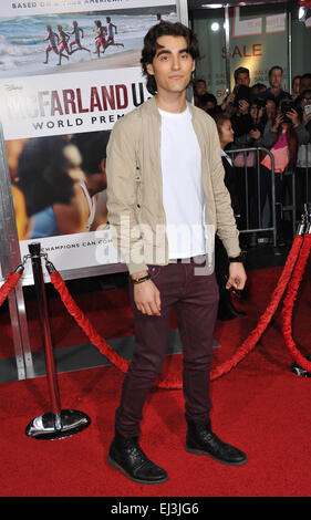 LOS ANGELES, CA - FEBRUARY 9, 2015: Blake Michael at the world premiere of 'McFarland USA' at the El Capitan Theatre, Hollywood. Stock Photo