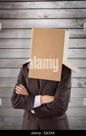 Anonymous businessman with arms crossed Stock Photo - Alamy