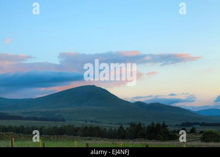 Evening view on Blencathra, in the beautiful Lake District, at Troutbeck, Cumbria,  England, Great Britain, United Kingdom Stock Photo