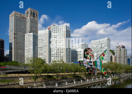 Beijing City, Jianwai SOHO, Chaoyang District, China Stock Photo