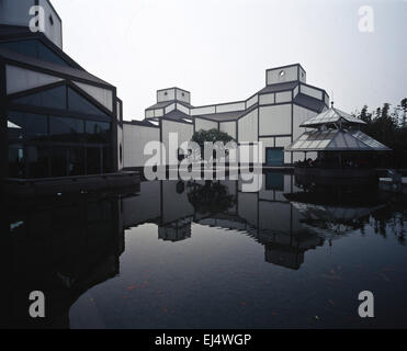 Suzhou Museum designed by architect I.M Pei and completed in 2006 A modern interpretation of building styles Stock Photo